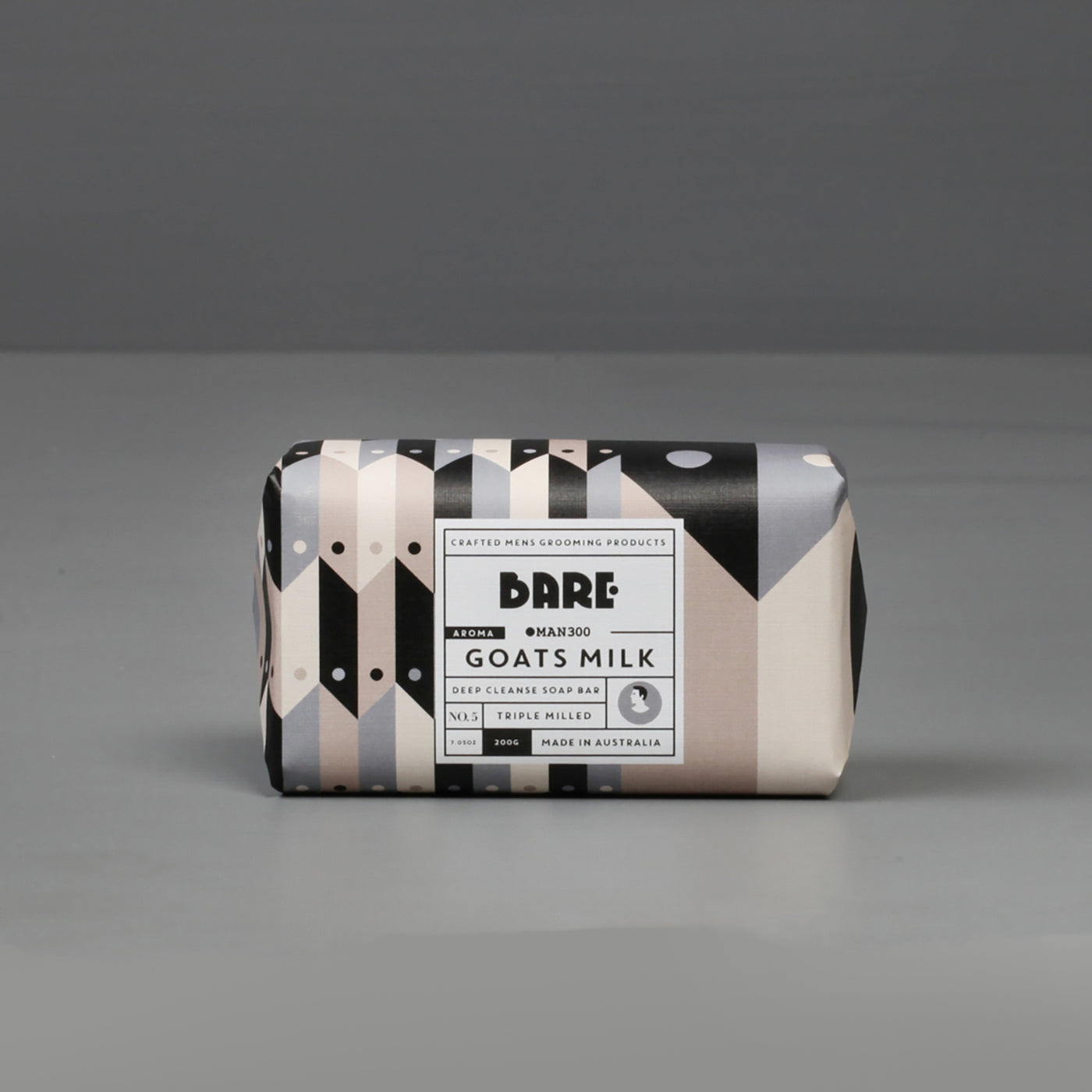 MAN300 DEEP CLEANSE WRAPPED SOAP BAR - BARE