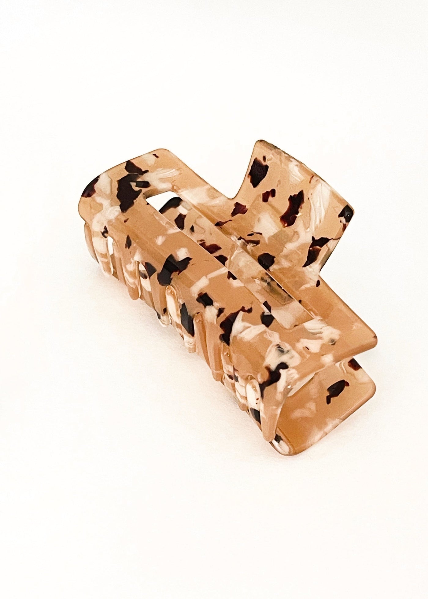 In-Haus Acrylic Hair Clips - Toffee Tan + Taupes